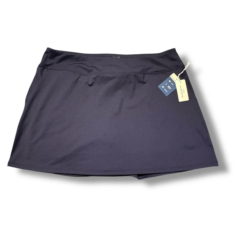Tommy Bahama Golf Women's Navy‎ Blue Skort  Built-in Shorts UPF 50 Quick Dry XL